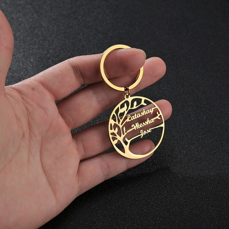 Porte Clé Prénom Personnalisé Arbre De Vie FlyTendance™