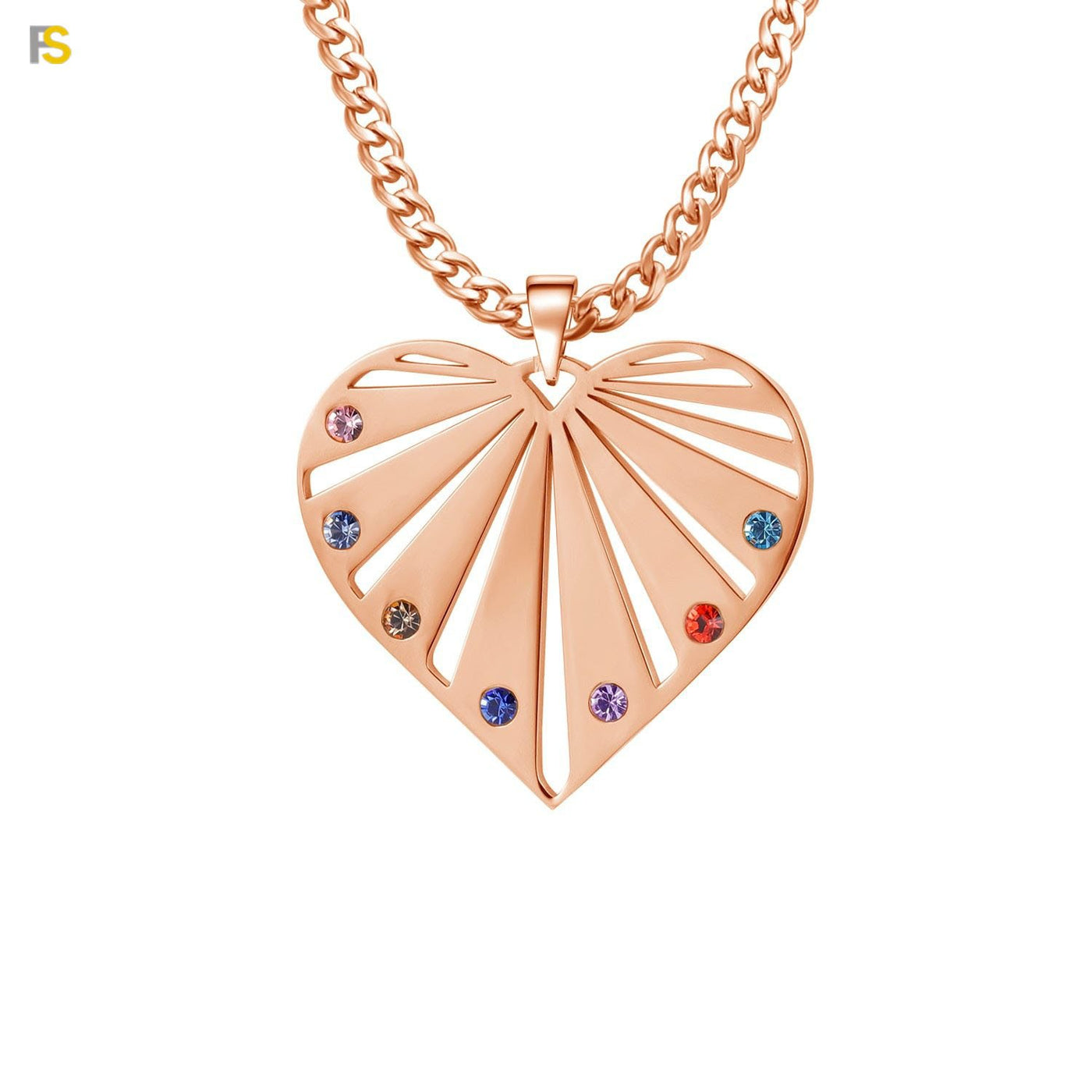 Collier Personnalisé Pierre de Naissance en Coeur
